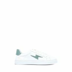 Jones Bootmaker Womens White Elodie Leather Trainers