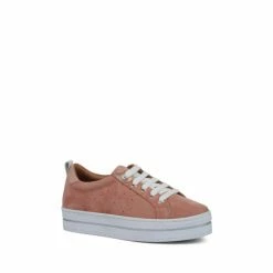 Jones Bootmaker Pink Alisha Leather Lace-Up Trainers -Jones Bootmaker shop unnamed file 2353