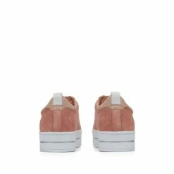 Jones Bootmaker Pink Alisha Leather Lace-Up Trainers -Jones Bootmaker shop unnamed file 2354