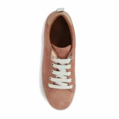 Jones Bootmaker Pink Alisha Leather Lace-Up Trainers -Jones Bootmaker shop unnamed file 2355