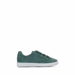 Jones Bootmaker Green Bakerloo Leather Trainers