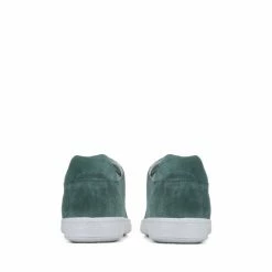 Jones Bootmaker Green Bakerloo Leather Trainers -Jones Bootmaker shop unnamed file 2373