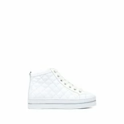 Jones Bootmaker Elenore Leather Quilted Trainers