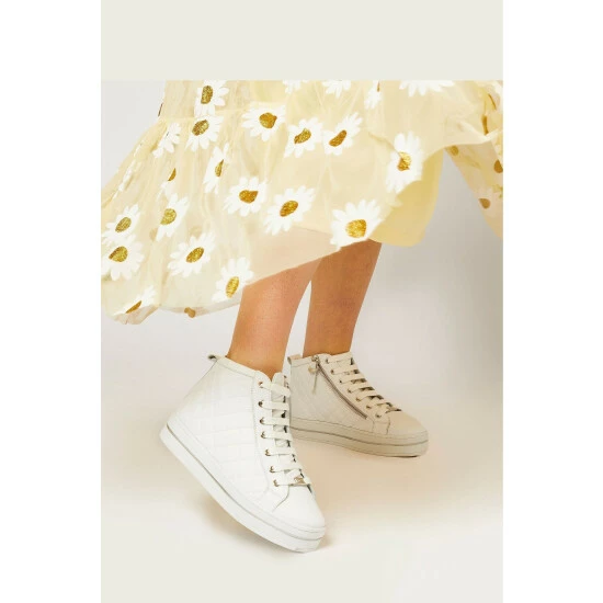 Jones Bootmaker Elenore Leather Quilted Trainers 8 Jones Bootmaker Elenore Leather Quilted Trainers - Image 6