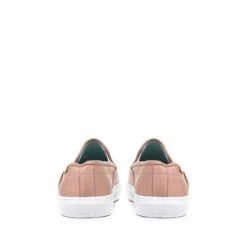 Jones Bootmaker Pink Aoife Ladies Leather Slip-On Trainers -Jones Bootmaker shop unnamed file 2444