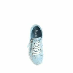 Jones Bootmaker Blue Padova Leather Lace-Up Trainers -Jones Bootmaker shop unnamed file 2465