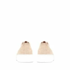 Jones Bootmaker Cream Soren Suede Leather Trainers -Jones Bootmaker shop unnamed file 2508