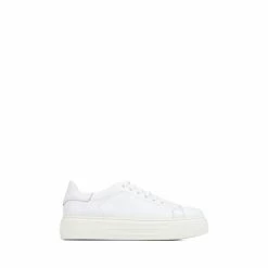 Jones Bootmaker Sylvia Chunky Platform White Trainers