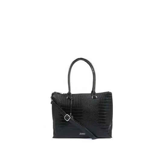 unnamed-file-2579.jpg Jones Bootmaker Ashleigh Black Croc Effect Print Tote Bag -Jones Bootmaker shop unnamed file 2579