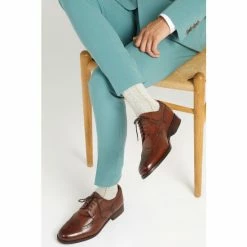 Jones Bootmaker Brown Gents Wide Fit Leather Lace Smart Shoes