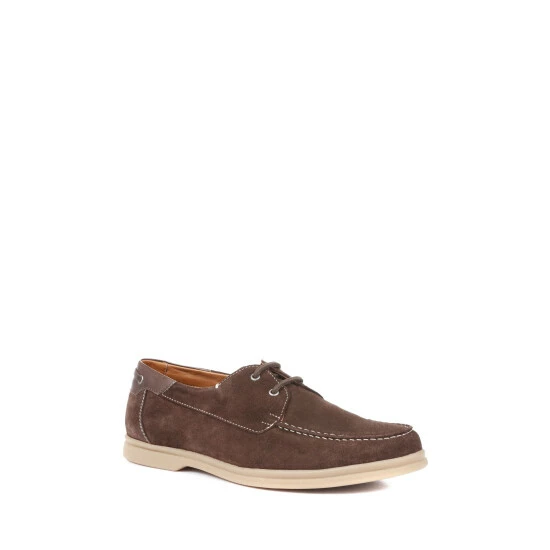 Jones Bootmaker Quay Brown Suede Leather Boat Shoes 4 Jones Bootmaker Quay Brown Suede Leather Boat Shoes - Image 2