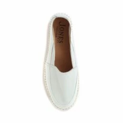 Jones Bootmaker White Adalyn Ladies Leather Espadrilles -Jones Bootmaker shop unnamed file 371