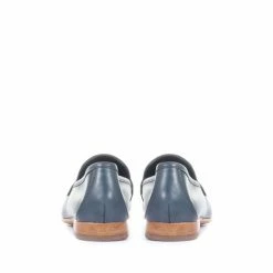 Jones Bootmaker Blue King Bird Leather Ladies Penny Loafers -Jones Bootmaker shop unnamed file 430