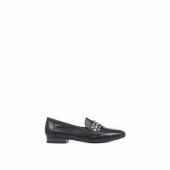 Jones Bootmaker Black Adriana Embellished Leather Ladies Loafers -Jones Bootmaker shop unnamed file 440