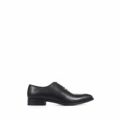 Jones Bootmaker Black Caspian Wholecut Oxford Leather Shoes