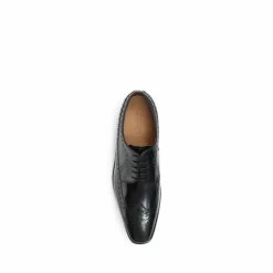 Jones Bootmaker Black Goodyear Welted Men's Leather Derby Brogue Shoes -Jones Bootmaker shop unnamed file 583