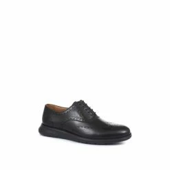 Jones Bootmaker Mens Black Lawrence Lace-Up Leather Brogues -Jones Bootmaker shop unnamed file 621