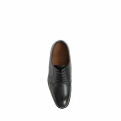 Jones Bootmaker Black Wide Fit Goodyear Welted Men's Leather Derby Shoes -Jones Bootmaker shop unnamed file 648