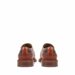 Jones Bootmaker Mens Tan Natural Barney Leather Derby Brogues Shoes -Jones Bootmaker shop unnamed file 677