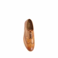 Jones Bootmaker Tan Brown Bedford Casual Leather Brogues With Vibram Soles -Jones Bootmaker shop unnamed file 683