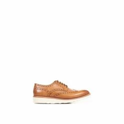 Jones Bootmaker Tan Brown Bedford Casual Leather Brogues With Vibram Soles -Jones Bootmaker shop unnamed file 685