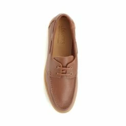 Jones Bootmaker Brown Philadelphia Leather Boat Shoes -Jones Bootmaker shop unnamed file 689