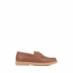 Jones Bootmaker Brown Philadelphia Leather Boat Shoes -Jones Bootmaker shop unnamed file 691