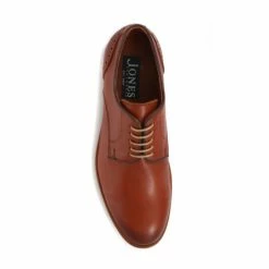 Jones Bootmaker Tan Brown Luca Flexible Leather Derby Shoes -Jones Bootmaker shop unnamed file 695