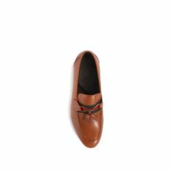 Jones Bootmaker Tan Brown Pascal Leather Tassel Loafers -Jones Bootmaker shop unnamed file 725