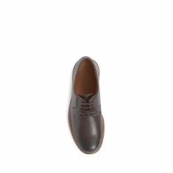 Jones Bootmaker Brown Fabian Men's Leather Derby Lace-Up Shoes -Jones Bootmaker shop unnamed file 769