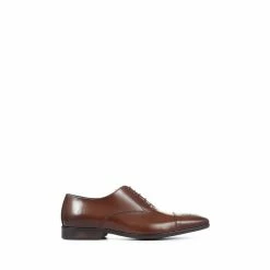 Jones Bootmaker Tan Brown Myles Men's Leather Lace-Up Oxford Shoes