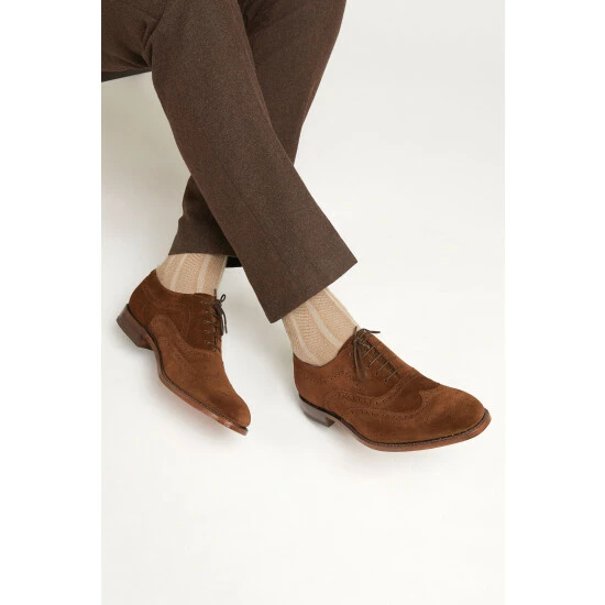 Jones Bootmaker Texas Goodyear Welted Leather Brown Brogues 9 Jones Bootmaker Texas Goodyear Welted Leather Brown Brogues - Image 7