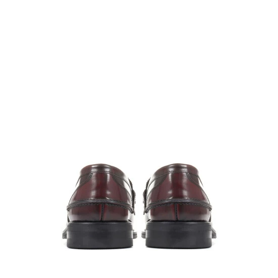 Jones Bootmaker Red Chorleywood Leather Penny Loafers 5 Jones Bootmaker Red Chorleywood Leather Penny Loafers - Image 3