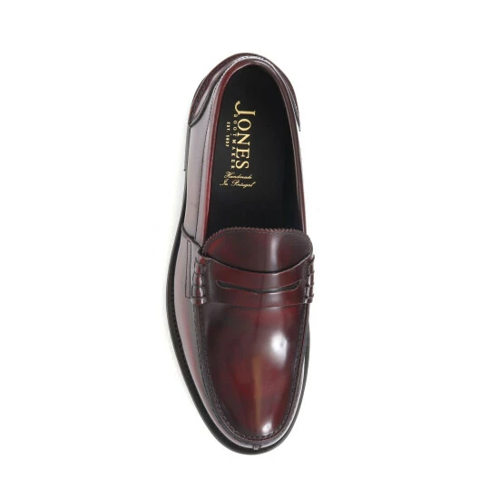 Jones Bootmaker Red Chorleywood Leather Penny Loafers 6 Jones Bootmaker Red Chorleywood Leather Penny Loafers - Image 4