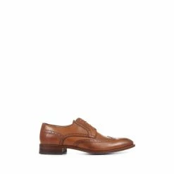 Jones Bootmaker Clemente Leather Wing Tipped Brown Brogues