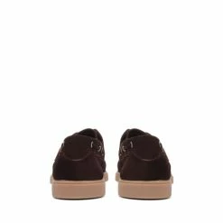 Jones Bootmaker Brown Putney Men's Leather Suede Lace-Up Moccasins -Jones Bootmaker shop unnamed file 913