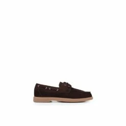 Jones Bootmaker Brown Putney Men's Leather Suede Lace-Up Moccasins -Jones Bootmaker shop unnamed file 916