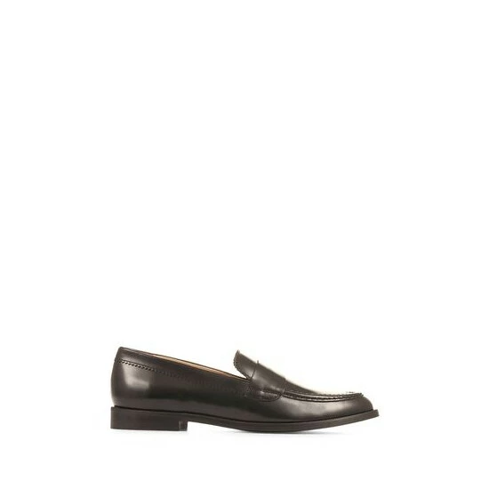 Jones Bootmaker Lotte Black Leather Penny Loafers 8 Jones Bootmaker Lotte Black Leather Penny Loafers - Image 6