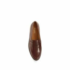 Jones Bootmaker Lotte Leather Penny Brown Loafers -Jones Bootmaker shop unnamed file 932