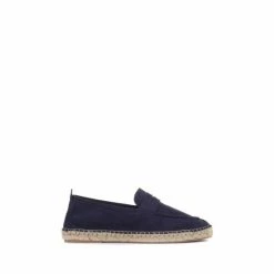 Jones Bootmaker Blue Queensbury Men's Leather Suede Espadrilles
