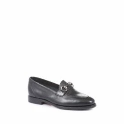 Jones Bootmaker Black Hummingbird Goodyear Welted Ladies Leather Loafers -Jones Bootmaker shop unnamed file 956