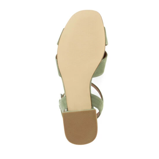 Jones Bootmaker Green Carrington Leather Block Heel Sandals 7 Jones Bootmaker Green Carrington Leather Block Heel Sandals - Image 5