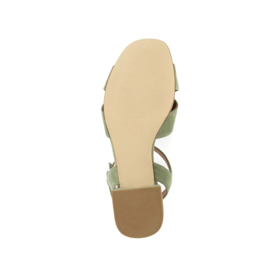 Jones Bootmaker Green Carrington Leather Block Heel Sandals 8 Jones Bootmaker Green Carrington Leather Block Heel Sandals - Image 6